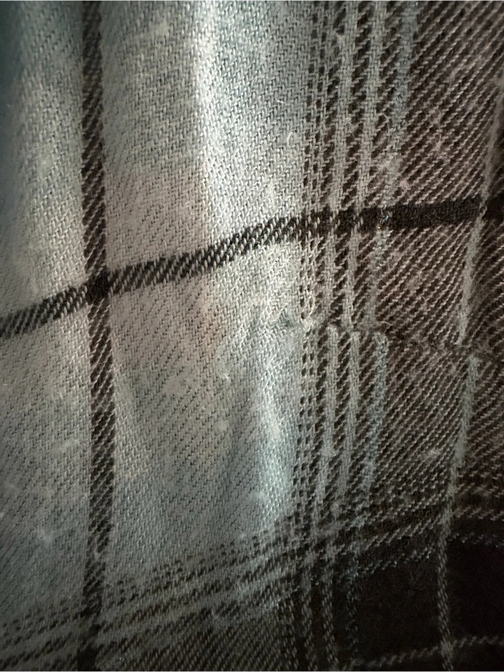 Justice Teal and Black Plaid Button-Up Top